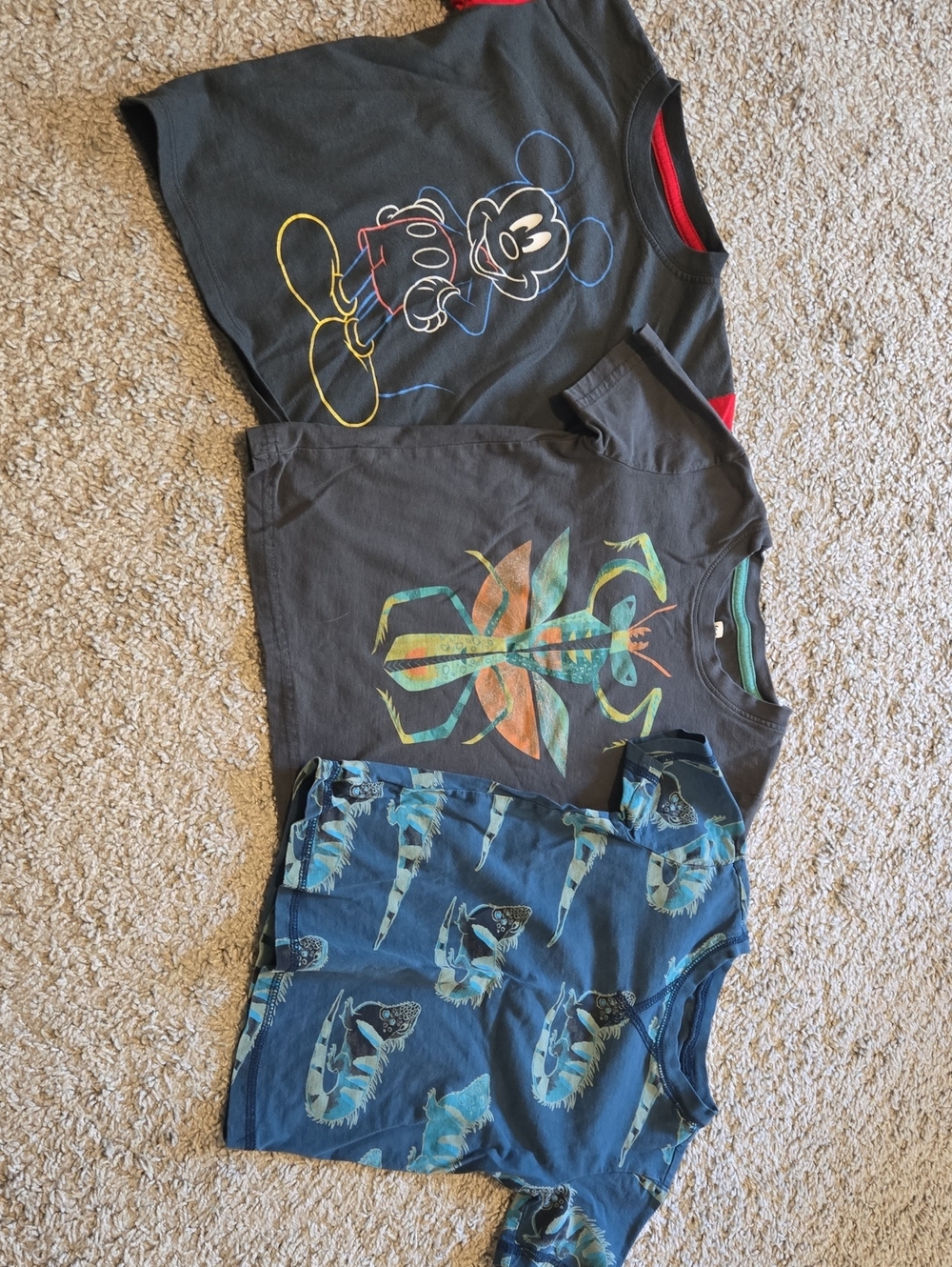 Kids Graphic Tee Pack - Gray & Blue Short Sleeve Shirts